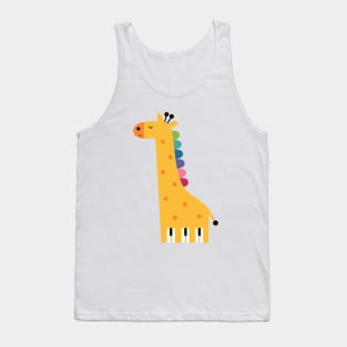 Giraffe Piano Tank Top